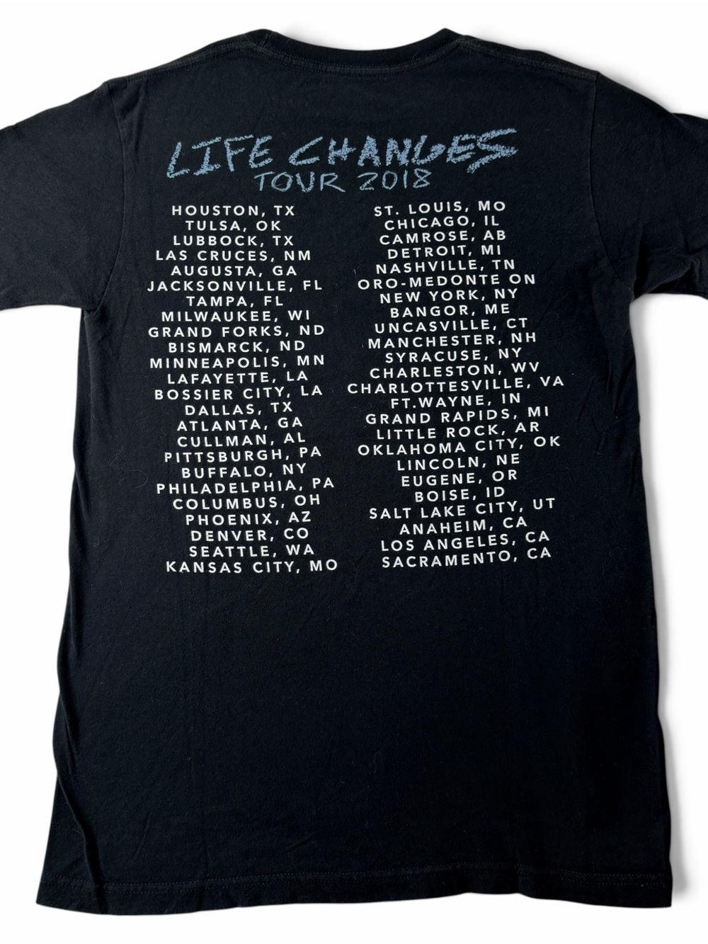 thomas rhett 2018 life changes tour concert t shirt black country music tee - Picture 2 of 8
